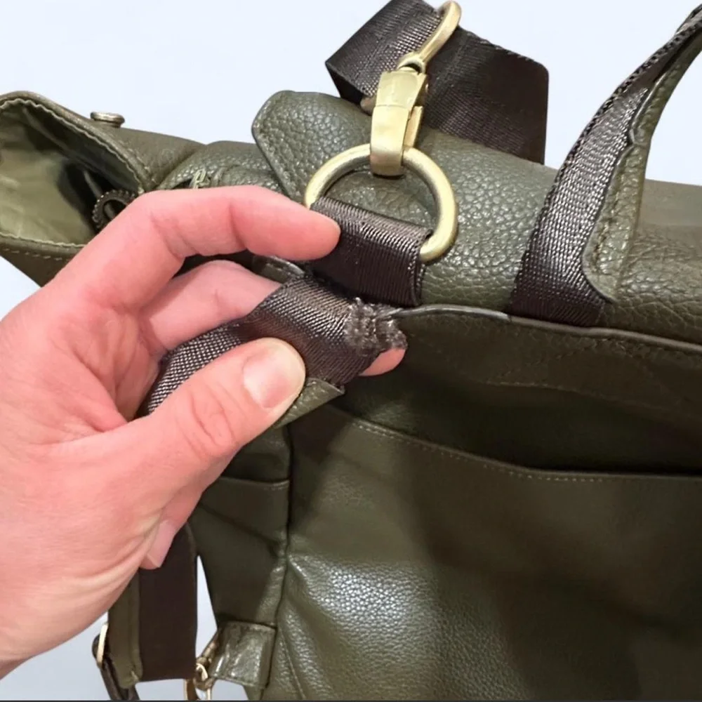 Freshly Picked Leather Diaper Bag